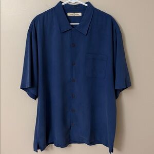 Tommy Bahama Blue Silk Shirt
